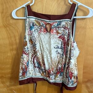 DÔEN  Nami Seashell Print Top